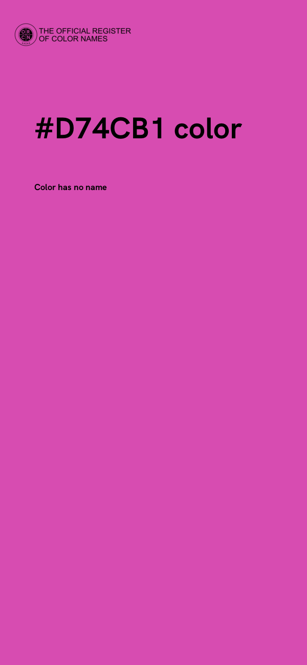#D74CB1 color image
