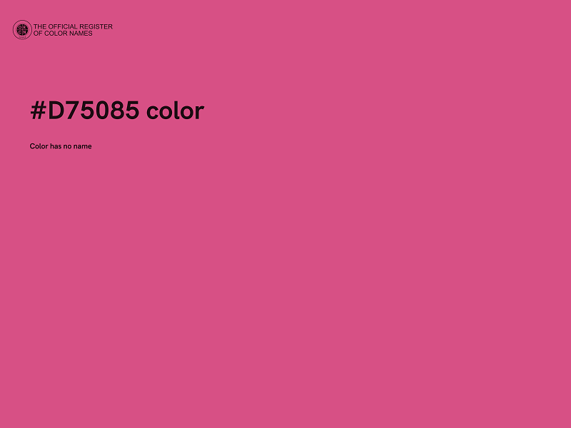 #D75085 color image