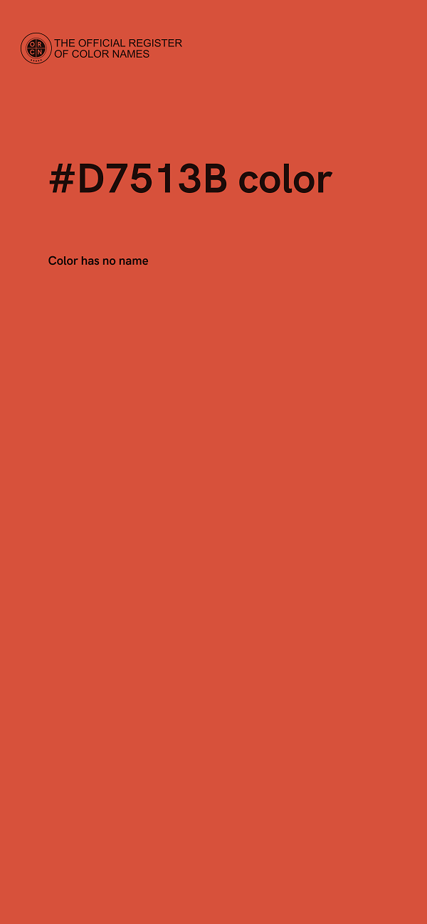 #D7513B color image