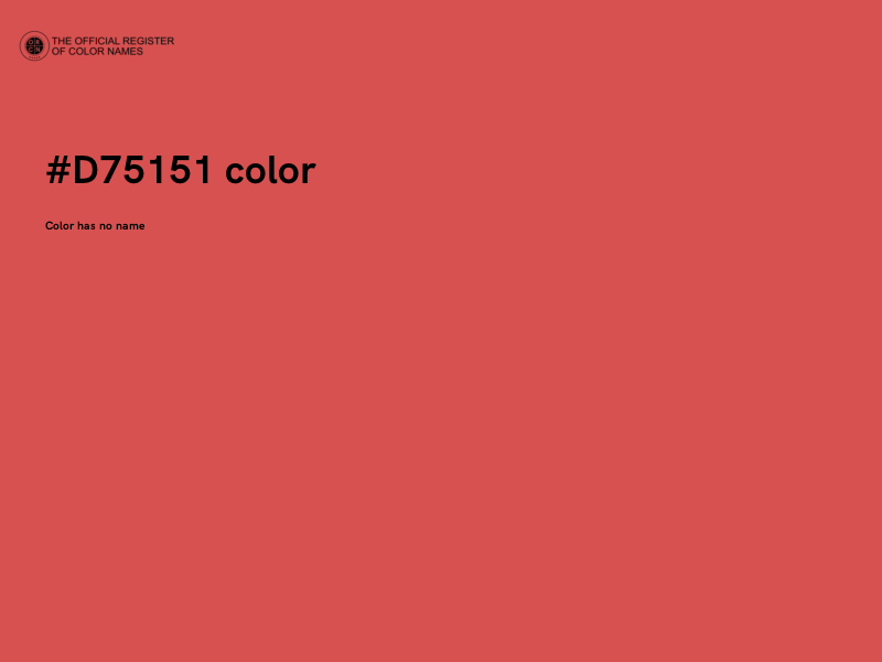 #D75151 color image