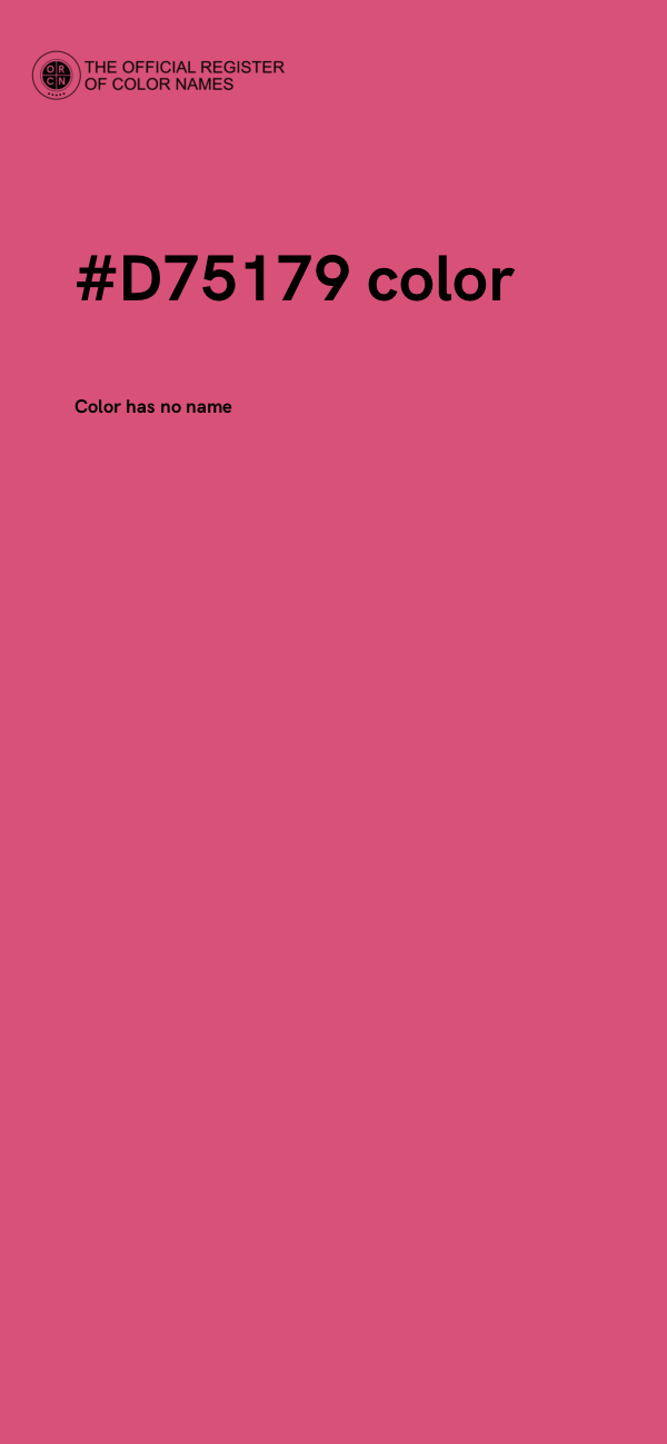 #D75179 color image