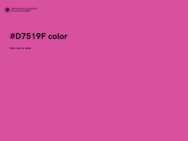 #D7519F color image