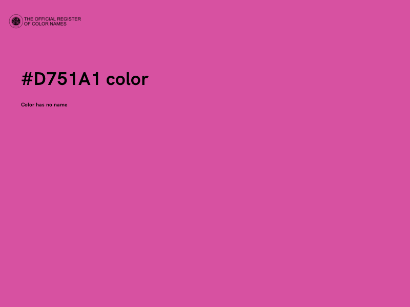 #D751A1 color image