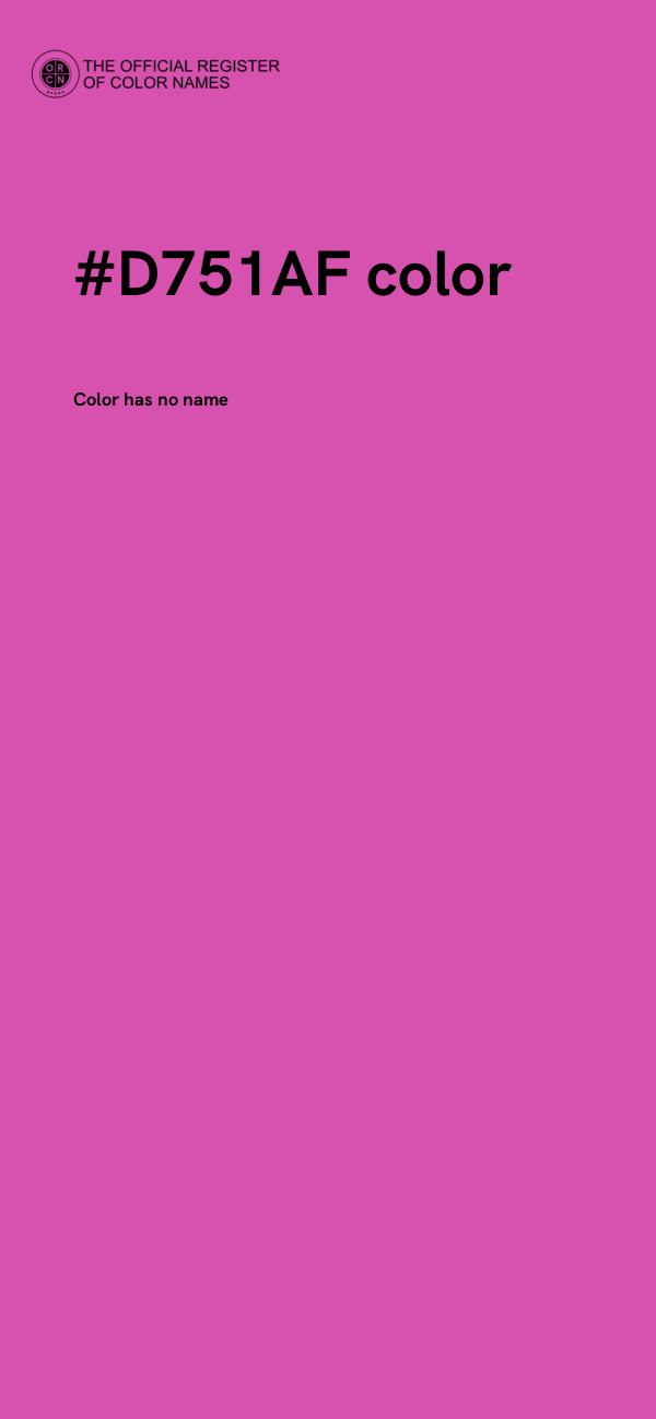 #D751AF color image