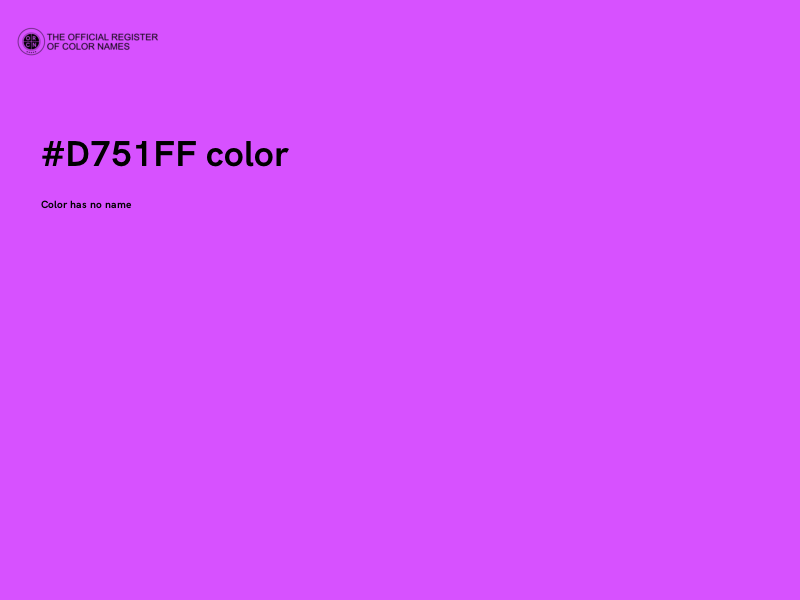 #D751FF color image