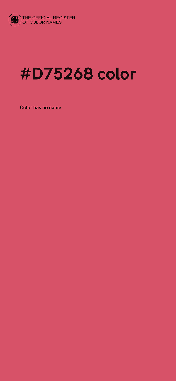 #D75268 color image
