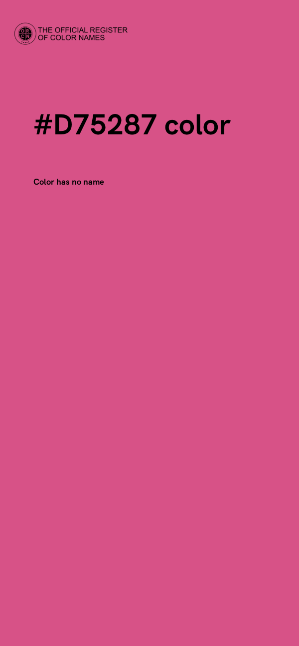 #D75287 color image