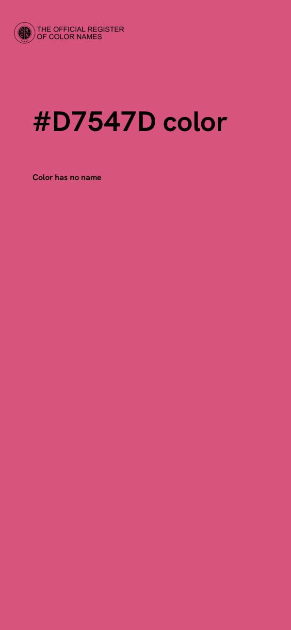 #D7547D color image