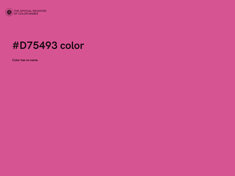 #D75493 color image