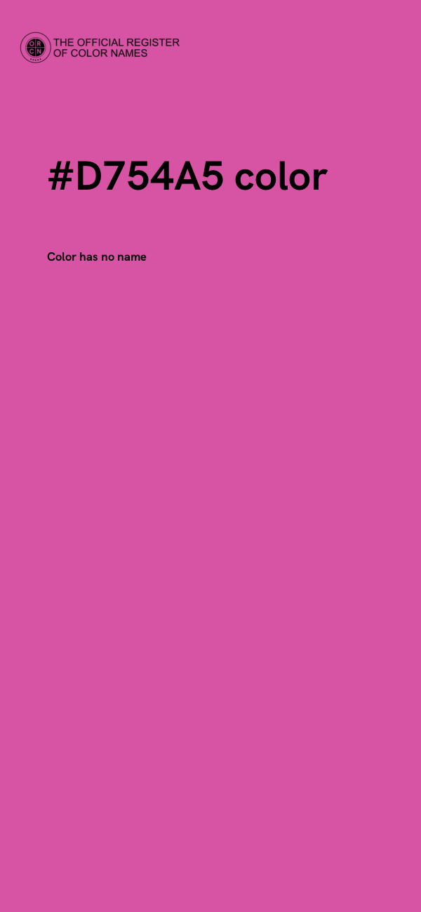 #D754A5 color image