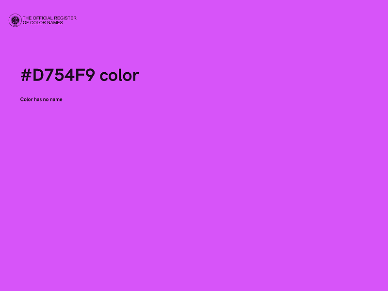 #D754F9 color image