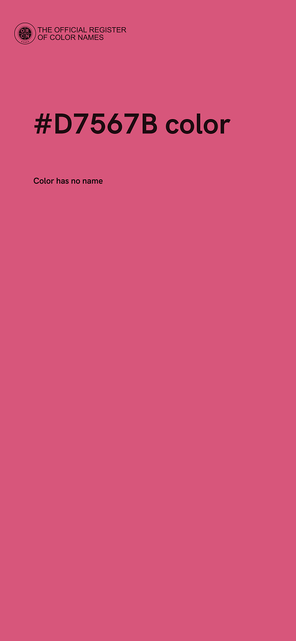 #D7567B color image