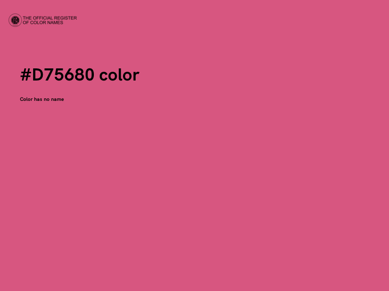 #D75680 color image