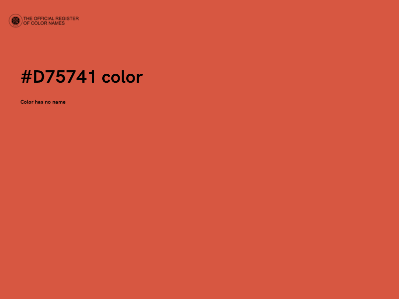 #D75741 color image