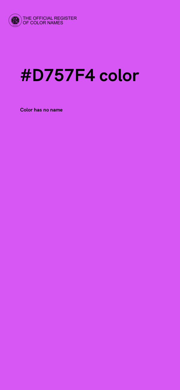 #D757F4 color image