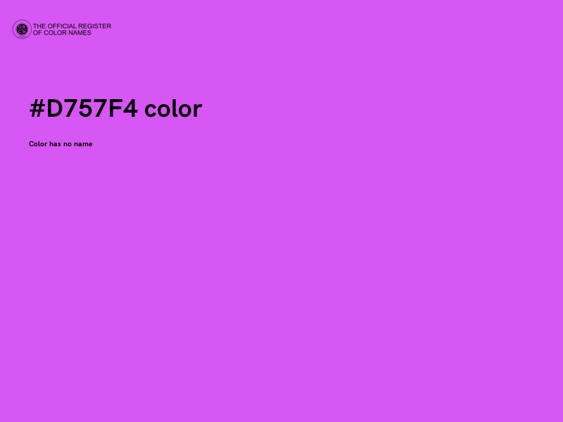 #D757F4 color image
