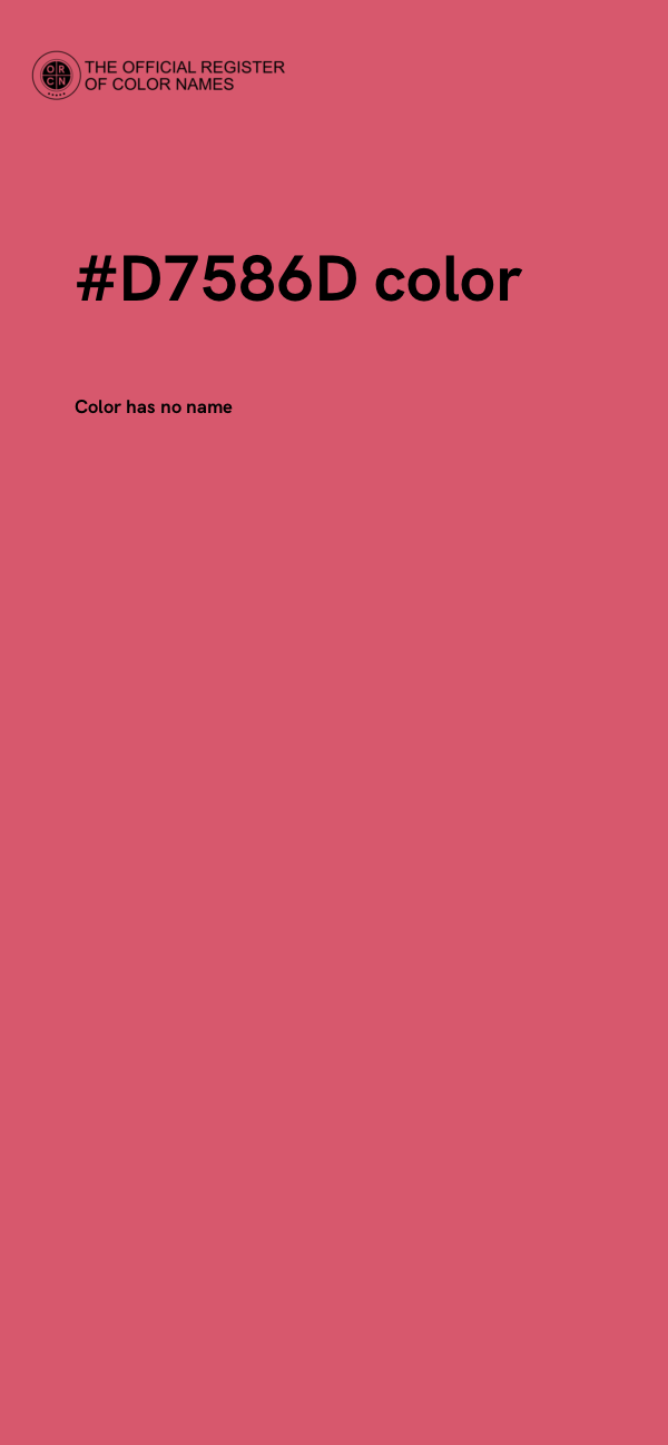 #D7586D color image