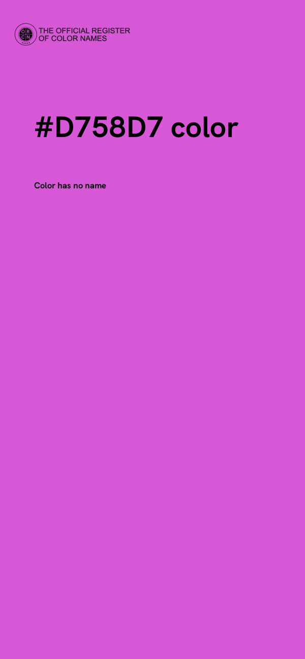#D758D7 color image