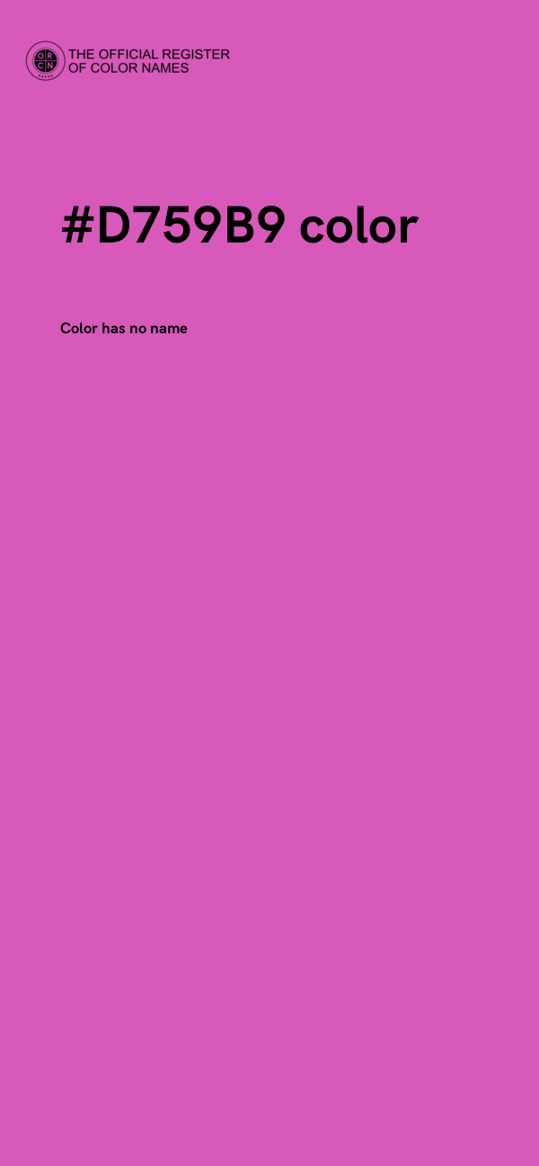 #D759B9 color image