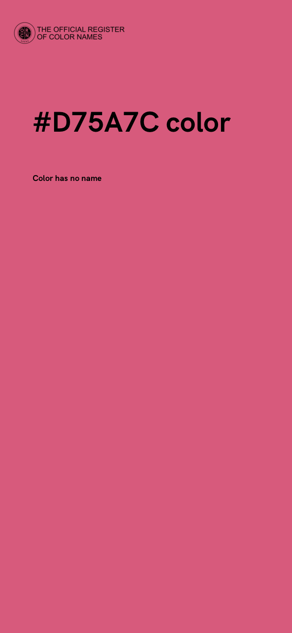 #D75A7C color image