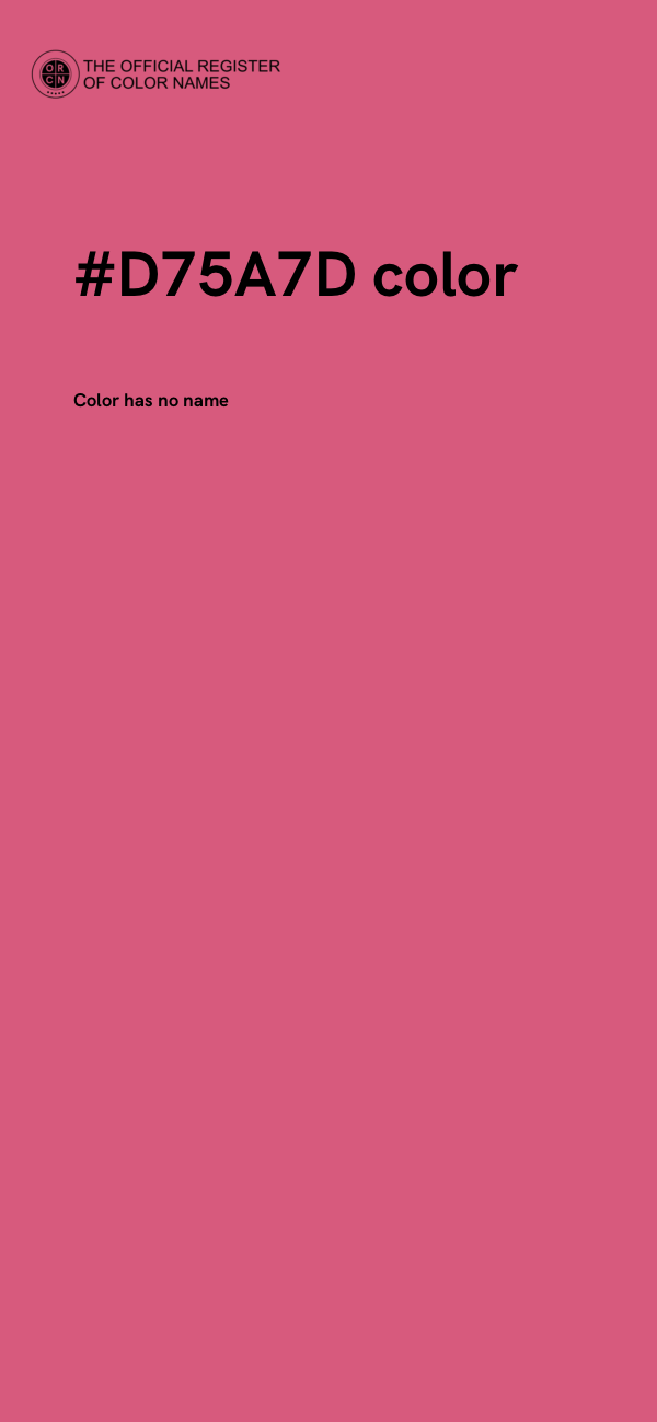 #D75A7D color image