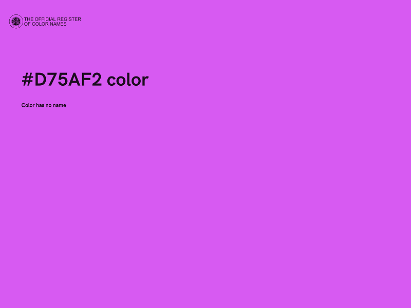 #D75AF2 color image