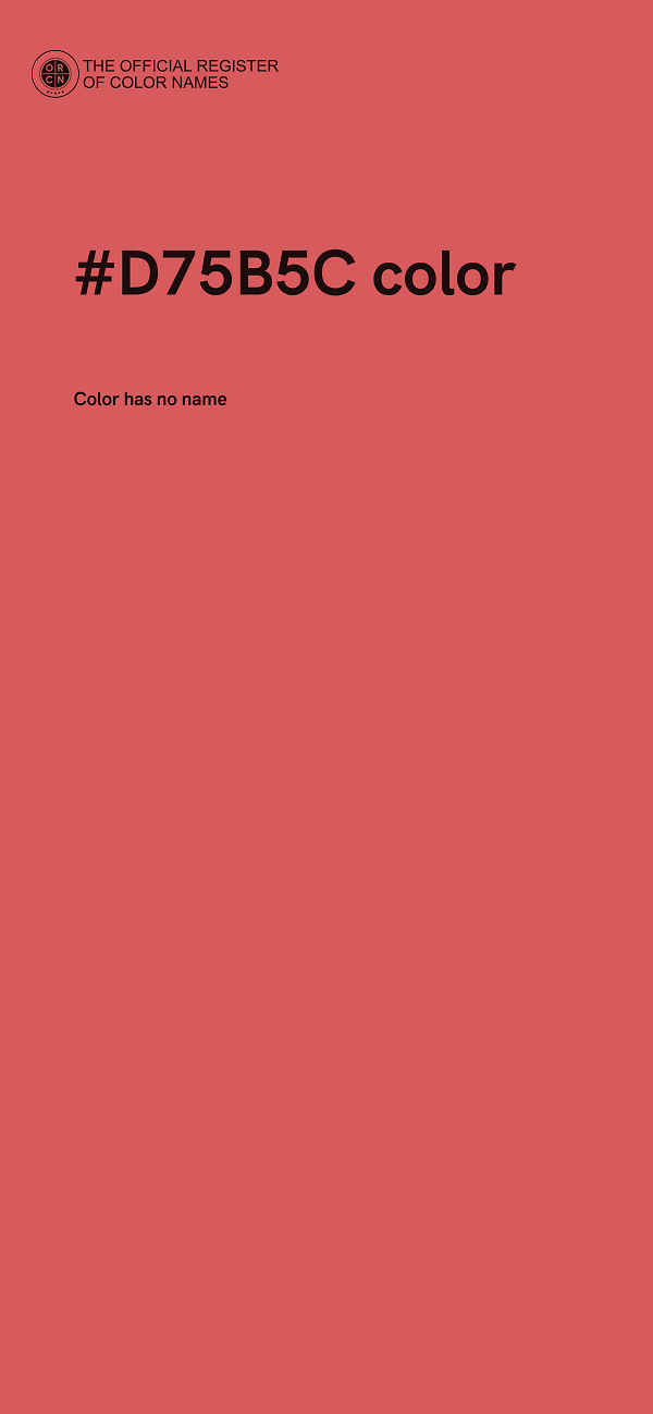 #D75B5C color image
