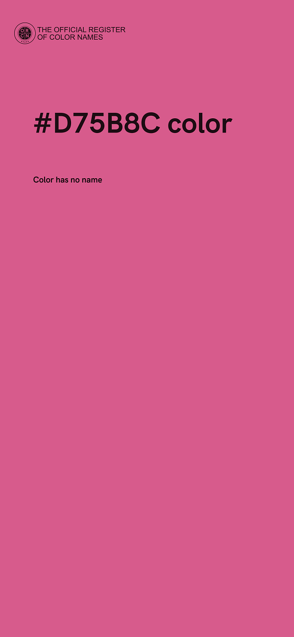 #D75B8C color image