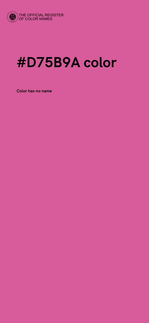 #D75B9A color image