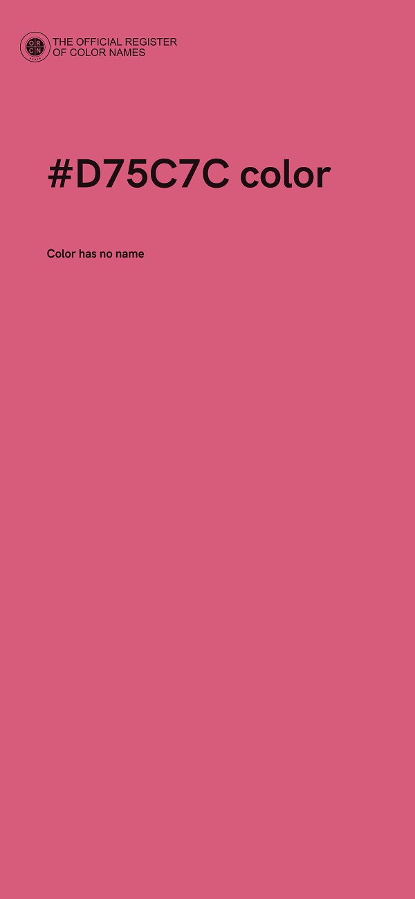 #D75C7C color image