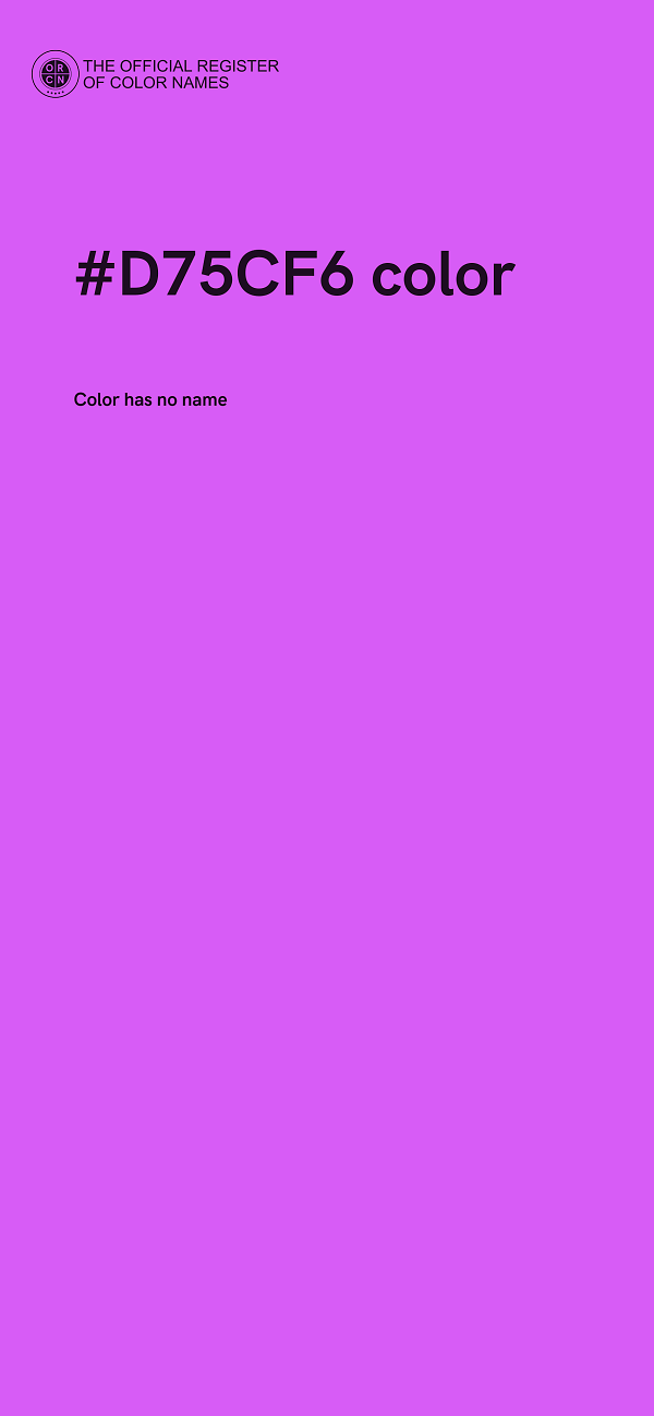 #D75CF6 color image