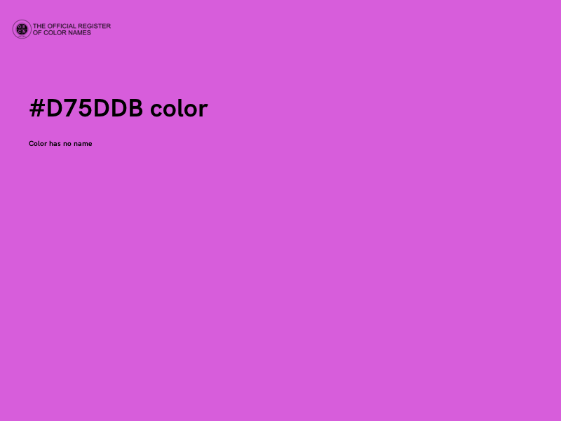 #D75DDB color image