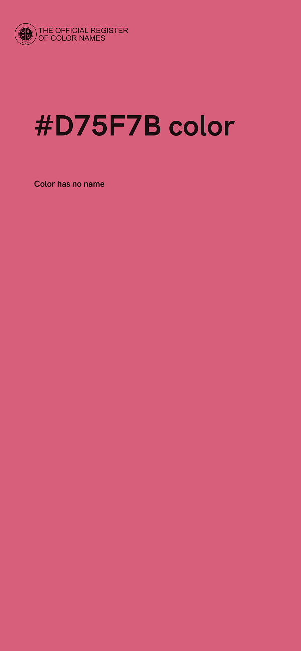 #D75F7B color image
