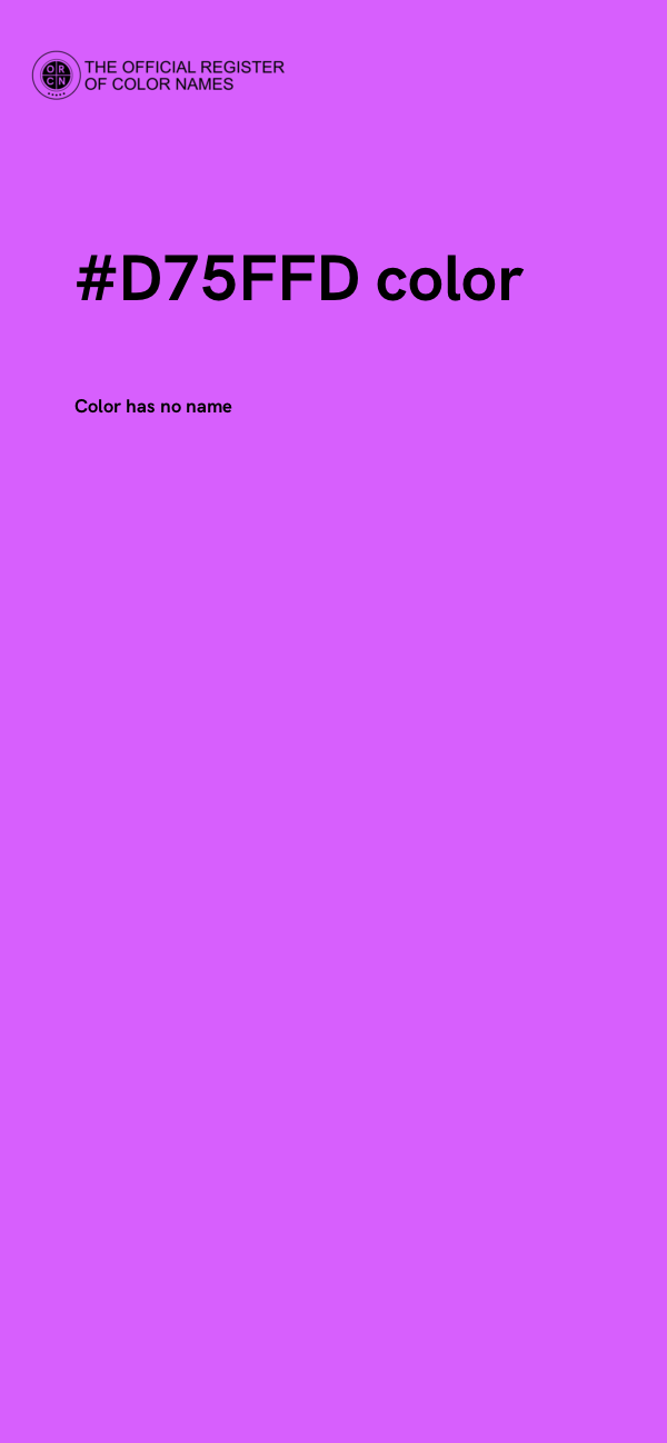 #D75FFD color image