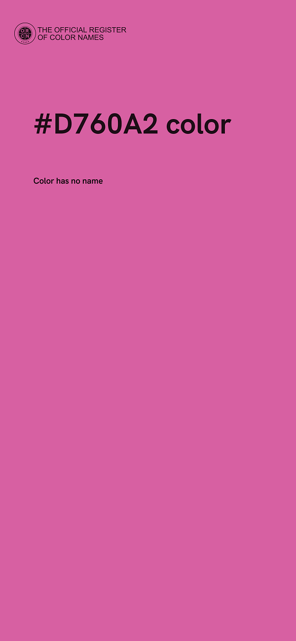 #D760A2 color image