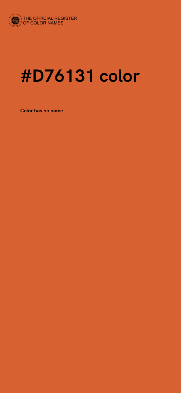 #D76131 color image
