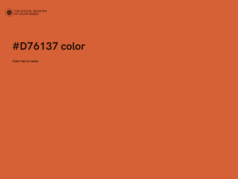#D76137 color image