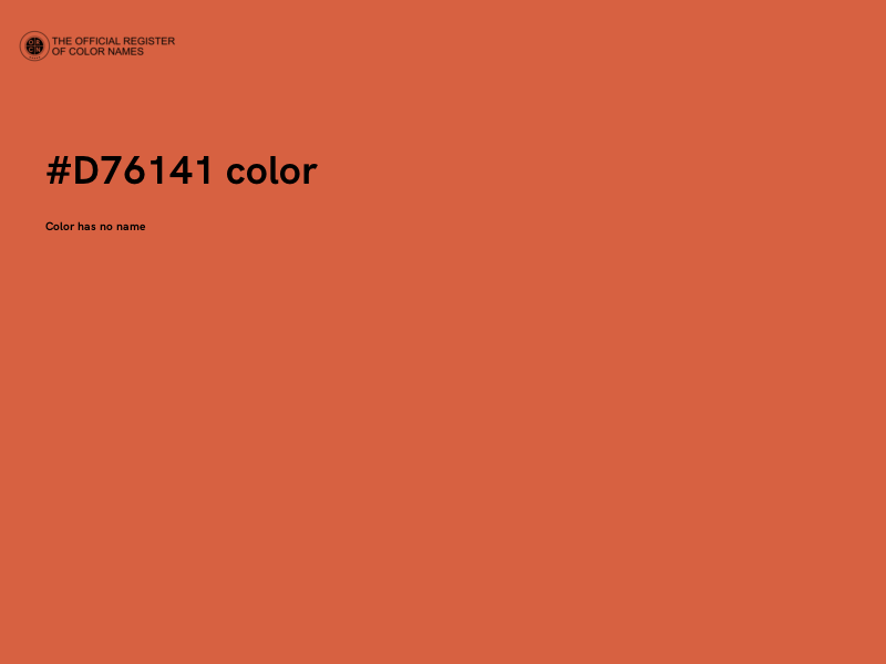 #D76141 color image