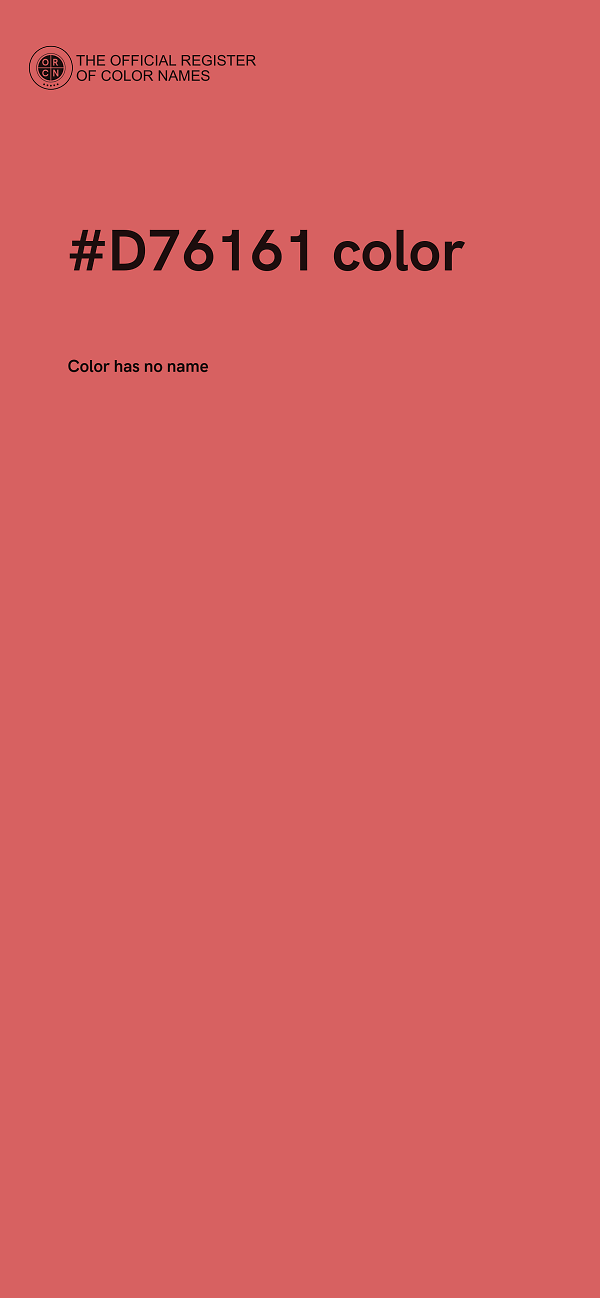 #D76161 color image