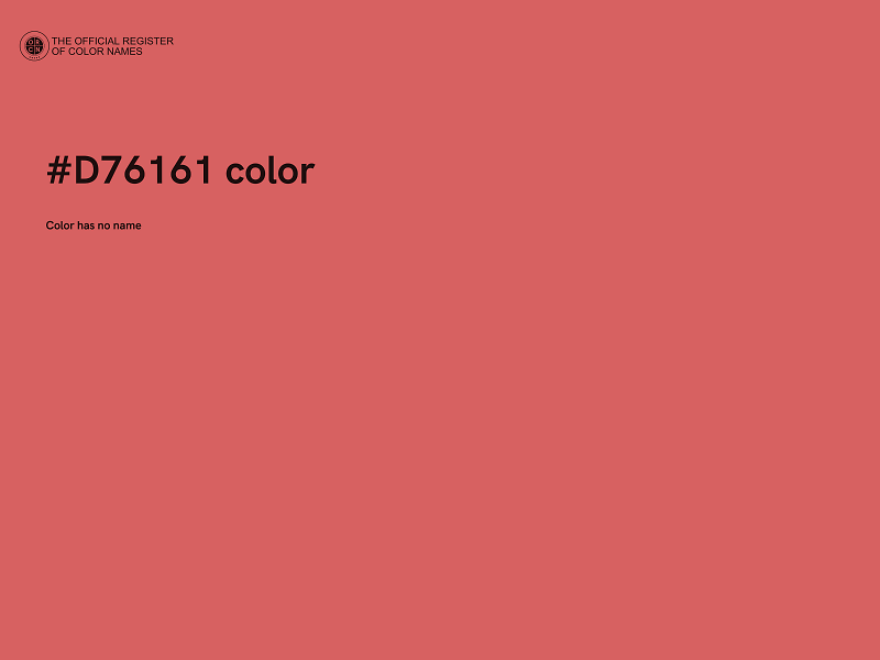#D76161 color image