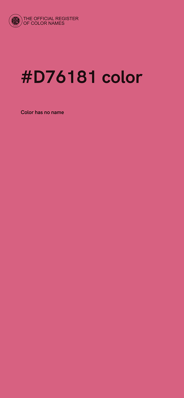#D76181 color image
