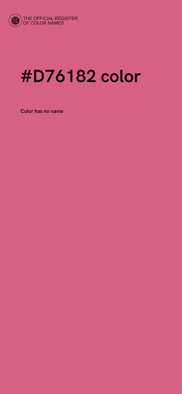 #D76182 color image