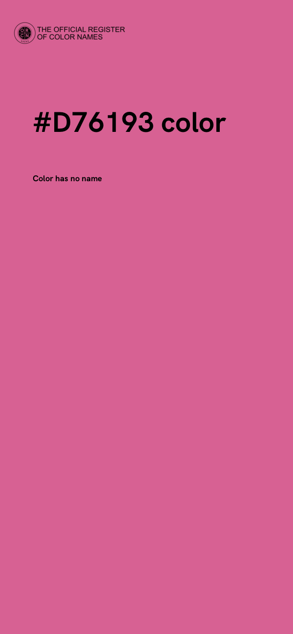#D76193 color image