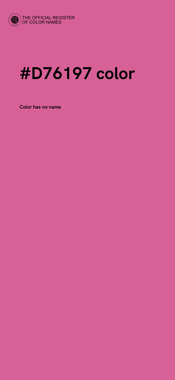 #D76197 color image