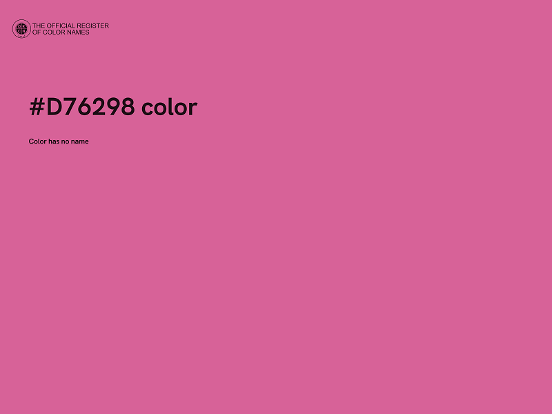 #D76298 color image