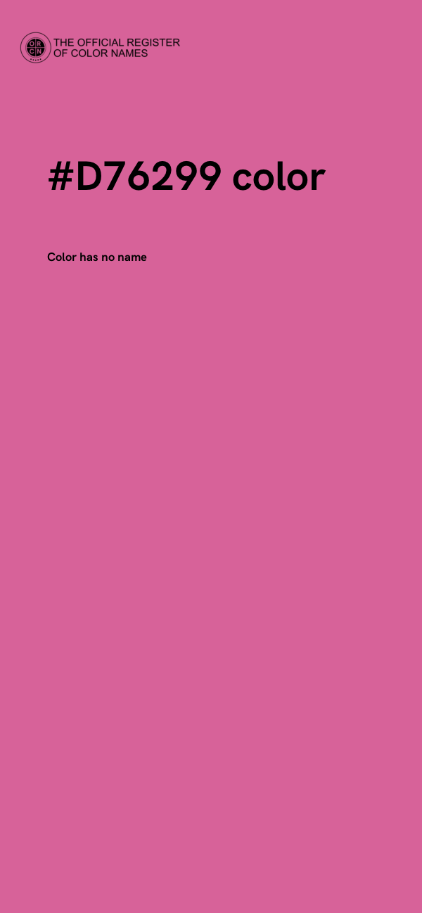 #D76299 color image