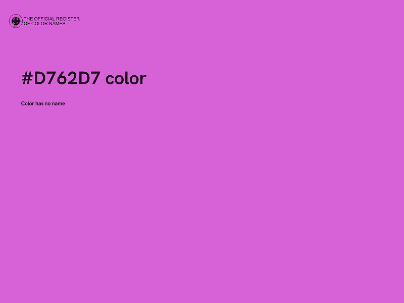 #D762D7 color image