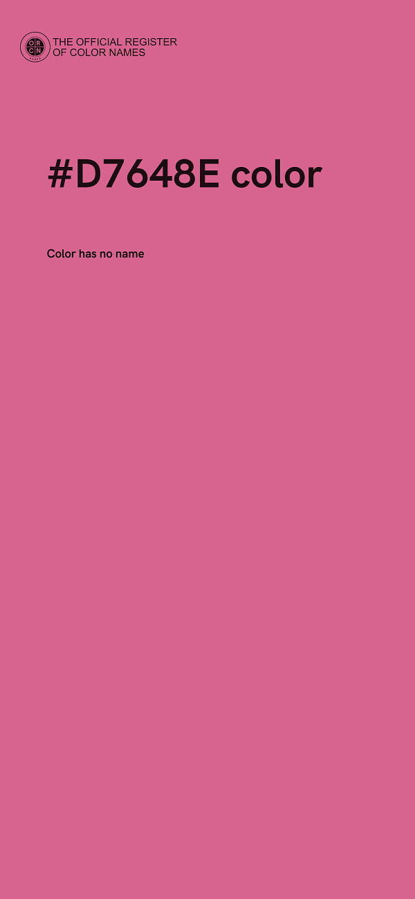 #D7648E color image