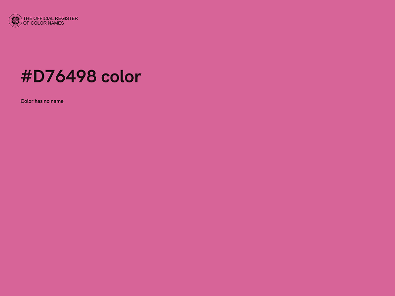 #D76498 color image