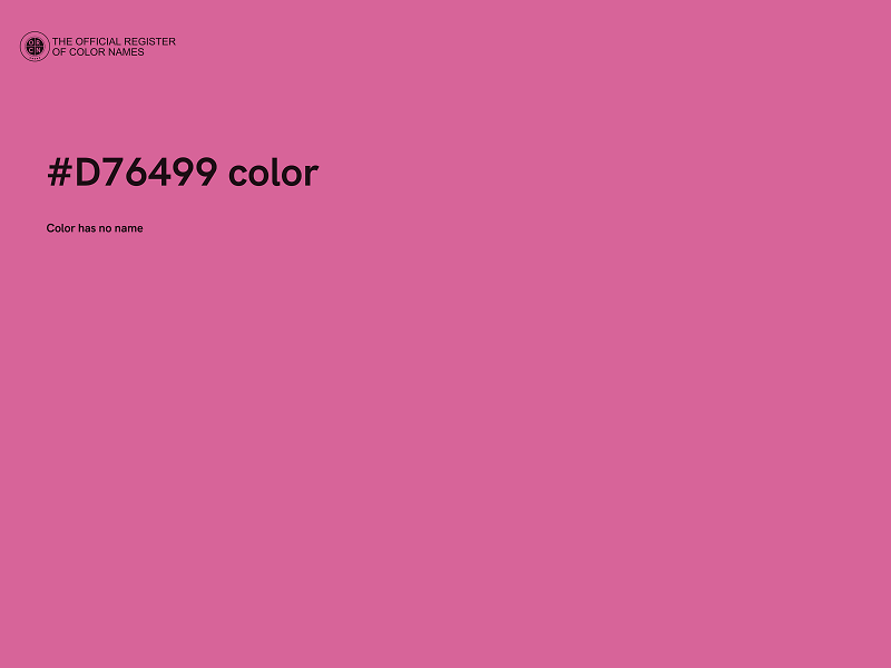 #D76499 color image